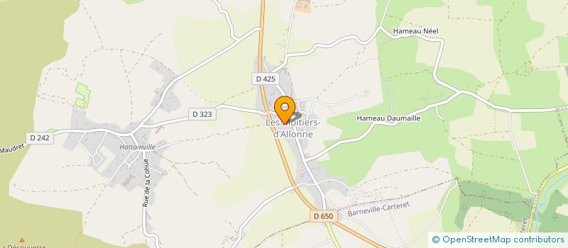 localisation de l'entreprise MADAME AURORE BUTEL  LES MOITIERS D'ALLONNE