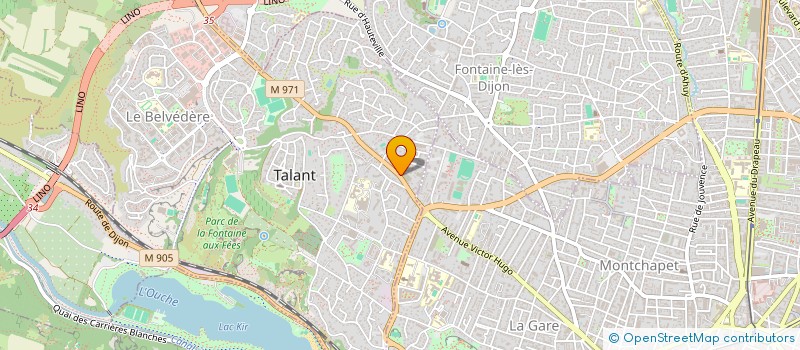 localisation de l'entreprise MADAME AURORE CAMUS  TALANT