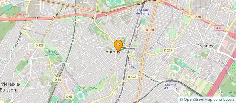 localisation de l'entreprise MADAME AURORE CASSAING à ANTONY