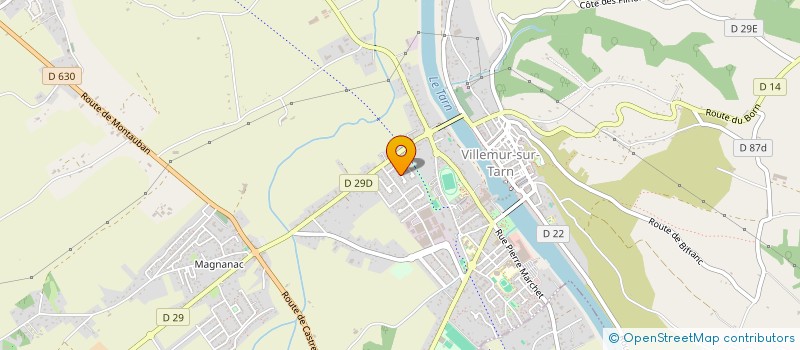 localisation de l'entreprise MADAME AURORE CASTAING  VILLEMUR-SUR-TARN