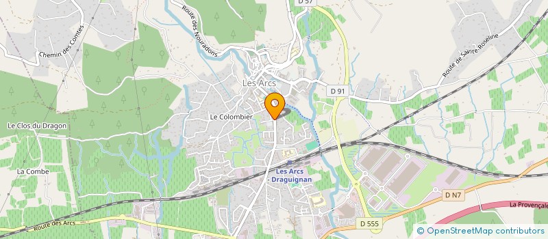 localisation de l'entreprise MADAME AURORE CASTRO DE OLIVEIRA BARNABE  LES ARCS