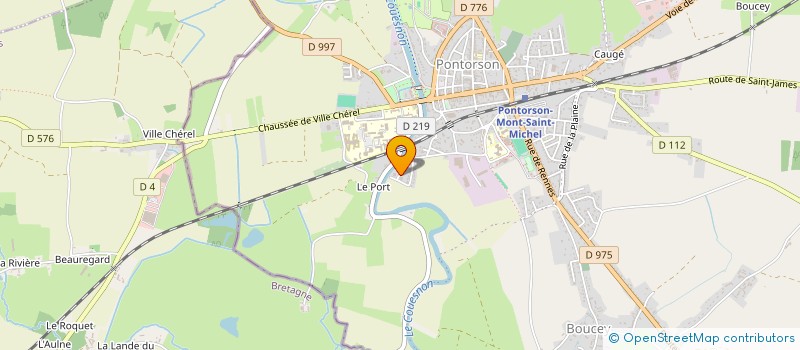 localisation de l'entreprise MADAME AURORE CAZALIS  PONTORSON