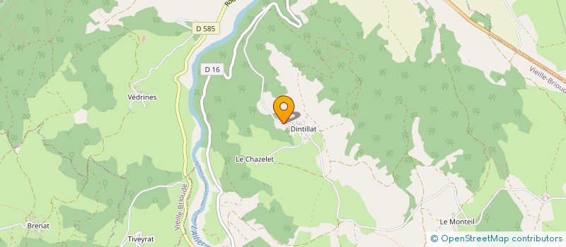 localisation de l'entreprise MADAME AURORE CHAILLER  VIEILLE-BRIOUDE