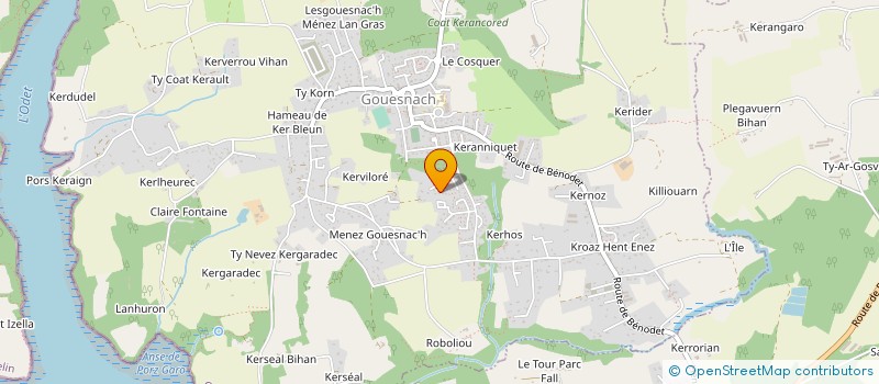 localisation de l'entreprise MADAME AURORE CHANDELLIER  GOUESNACH