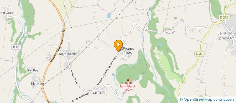 localisation de l'entreprise MADAME AURORE CHAPUY à ROCHEFORT-MONTAGNE