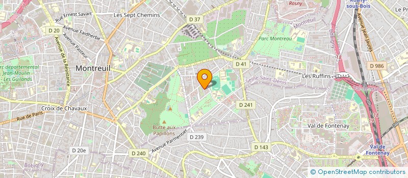 localisation de l'entreprise MADAME AURORE CHATELET à MONTREUIL