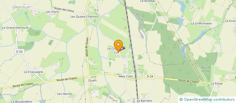 localisation de l'entreprise MADAME AURORE CHAUSSAT  DEVROUZE