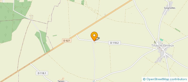 localisation de l'entreprise MADAME AURORE CHAUX à TILLAY-LE-PENEUX