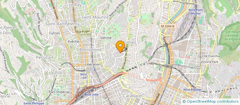 localisation de l'entreprise MADAME AURORE CHIROUX DE GAVELLE DE ROANY à NICE