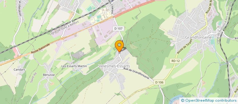 localisation de l'entreprise MADAME AURORE CHOULET  CORCONDRAY