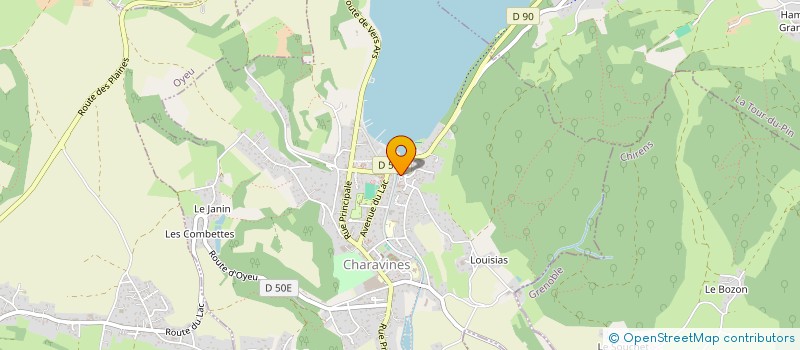 localisation de l'entreprise MADAME AURORE CIAPIN  CHARAVINES