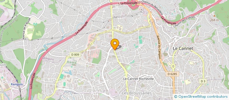 localisation de l'entreprise MADAME AURORE CICCULLO à LE CANNET