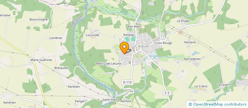 localisation de l'entreprise MADAME AURORE CLOAREC  CLEGUER