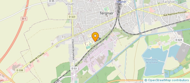 localisation de l'entreprise MADAME AURORE COCHART à TERGNIER