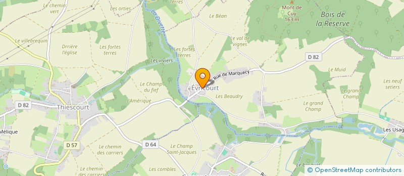 localisation de l'entreprise MADAME AURORE CORDEVANT  EVRICOURT