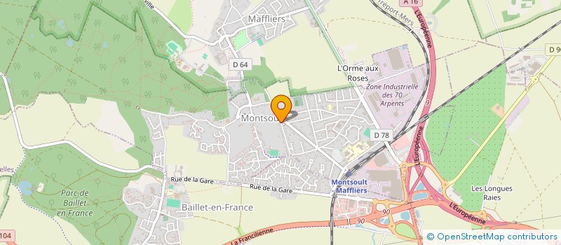 localisation de l'entreprise MADAME AURORE CORET  MONTSOULT