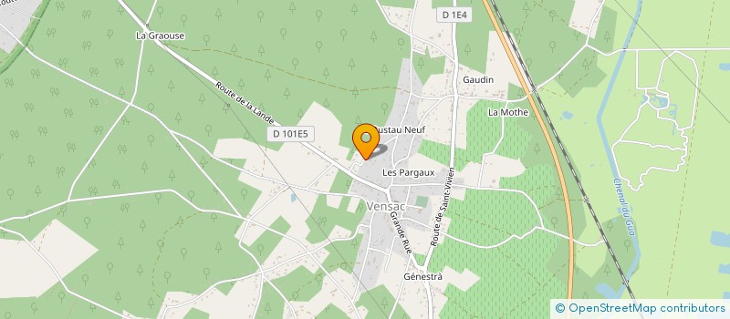 localisation de l'entreprise MADAME AURORE COULARIS  VENSAC