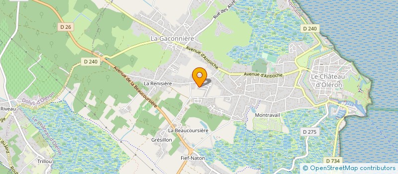 localisation de l'entreprise MADAME AURORE COUSTAUD  LE CHATEAU-D'OLERON