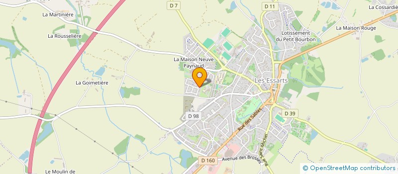 localisation de l'entreprise MADAME AURORE DA COSTA  ESSARTS-EN-BOCAGE