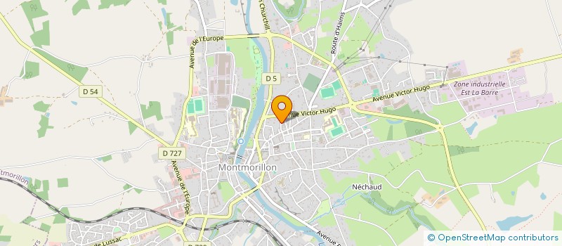 localisation de l'entreprise MADAME AURORE DARCHY à MONTMORILLON