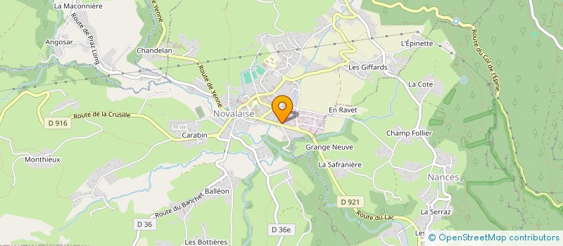 localisation de l'entreprise MADAME AURORE DECOSNE -MORIN  NOVALAISE