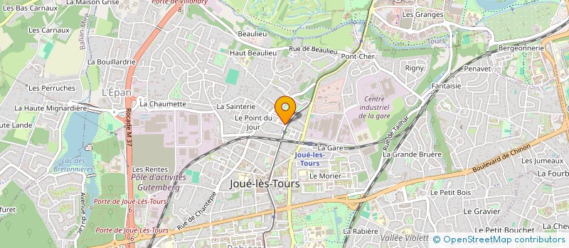 localisation de l'entreprise MADAME AURORE DEGUITRE  JOUE-LES-TOURS