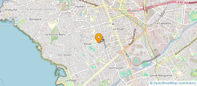 localisation de l'entreprise MADAME AURORE DEJARDIN à MARSEILLE