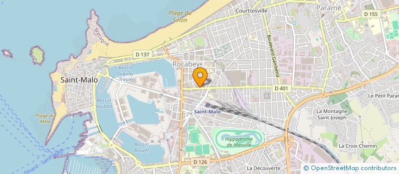 localisation de l'entreprise MADAME AURORE DELBES à SAINT-MALO