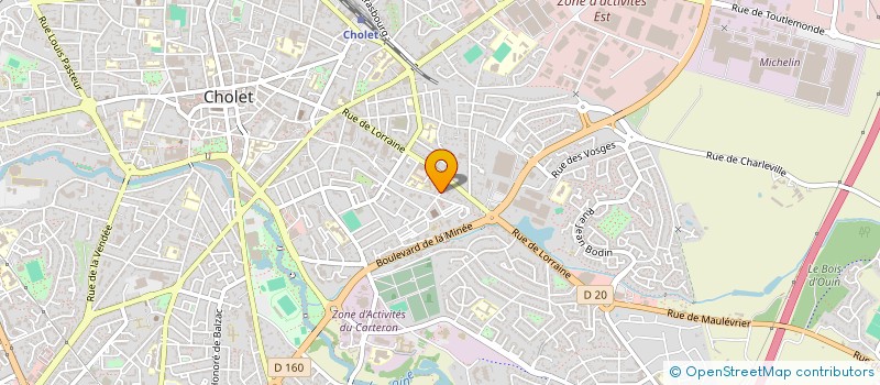 localisation de l'entreprise MADAME AURORE DELOBELLE à CHOLET
