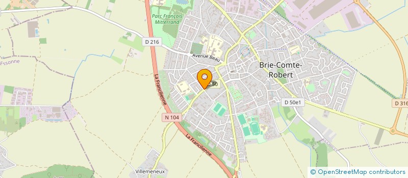 localisation de l'entreprise MADAME AURORE DENEBOUDE-LEFEBVRE  BRIE-COMTE-ROBERT