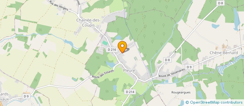 localisation de l'entreprise MADAME AURORE DENIEPORT  PLEURE