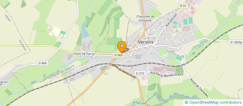 localisation de l'entreprise MADAME AURORE DETOUCHE  VERVINS