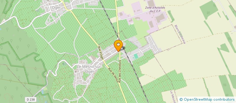 localisation de l'entreprise MADAME AURORE DEWITTE  LE MESNIL-SUR-OGER