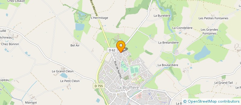 localisation de l'entreprise MADAME AURORE DIXNEUF à LA BRUFFIERE
