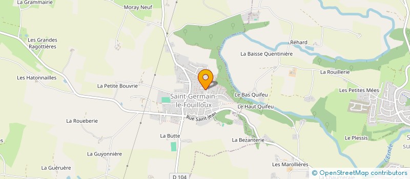 localisation de l'entreprise MADAME AURORE DONNARD  SAINT-GERMAIN-LE-FOUILLOUX