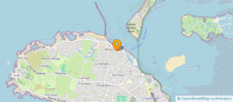 localisation de l'entreprise MADAME AURORE DROUYER  LE CROISIC