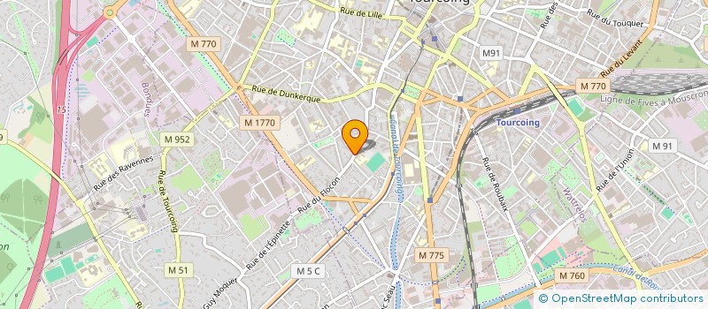 localisation de l'entreprise MADAME AURORE DUBEAU à TOURCOING