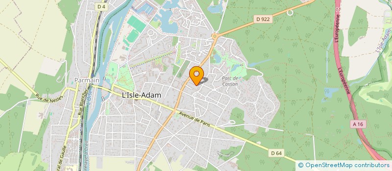 localisation de l'entreprise MADAME AURORE DUBOIS  L'ISLE-ADAM