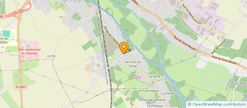 localisation de l'entreprise MADAME AURORE DUBOIS  AMILLY