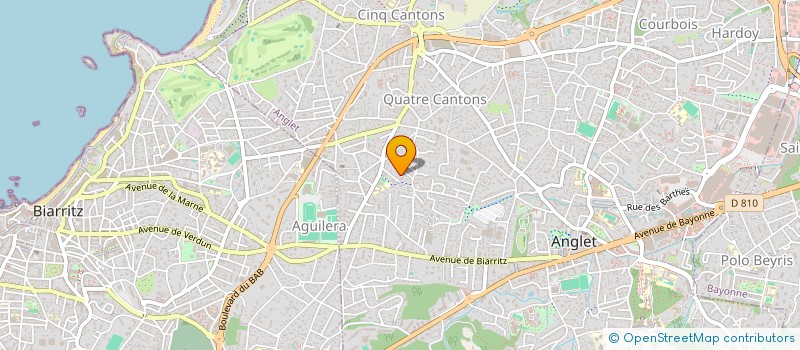 localisation de l'entreprise MADAME AURORE DUBREUIL à ANGLET