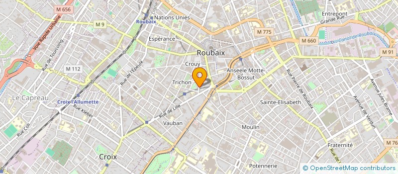 localisation de l'entreprise MADAME AURORE DUCLOS à ROUBAIX