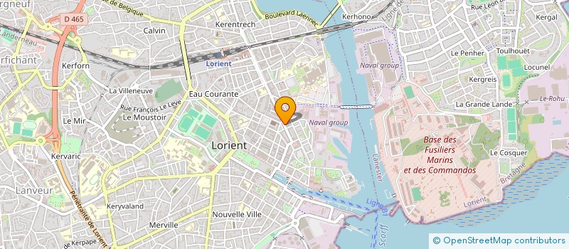 localisation de l'entreprise MADAME AURORE DUCLOS  LORIENT