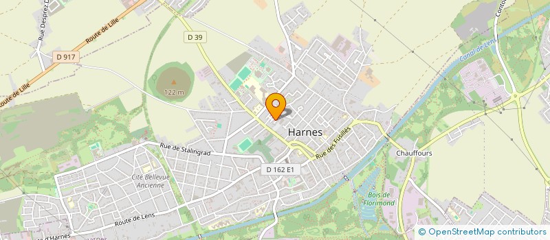 localisation de l'entreprise MADAME AURORE DUFOUR  HARNES