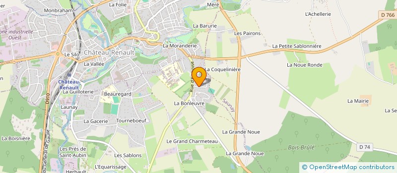 localisation de l'entreprise MADAME AURORE DUFRECHE  AUZOUER-EN-TOURAINE