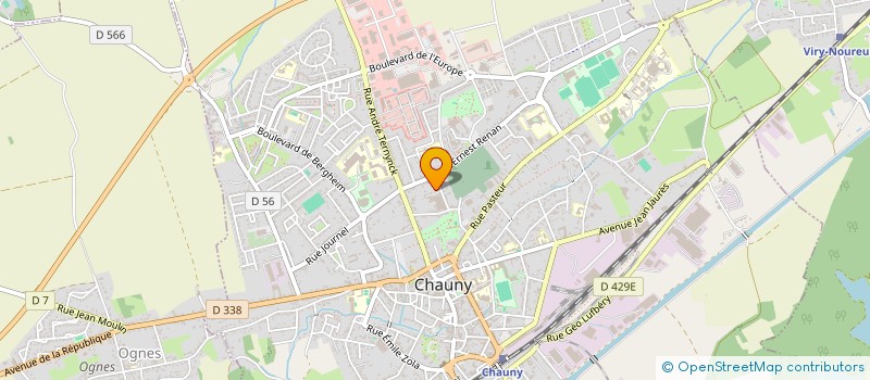 localisation de l'entreprise MADAME AURORE DUFRETEL  CHAUNY