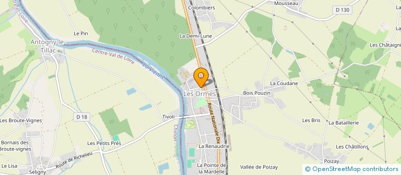 localisation de l'entreprise MADAME AURORE DUGUE  LES ORMES