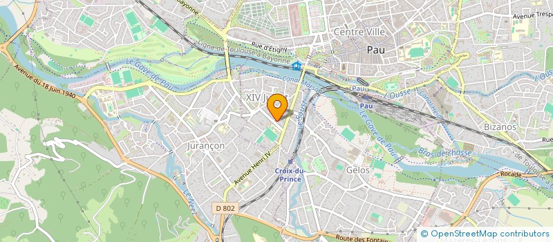 localisation de l'entreprise MADAME AURORE DUPERRE à PAU