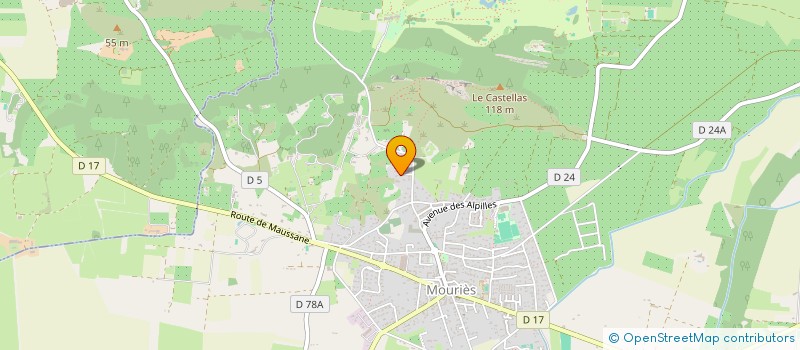 localisation de l'entreprise MADAME AURORE DUPONT à MOURIES