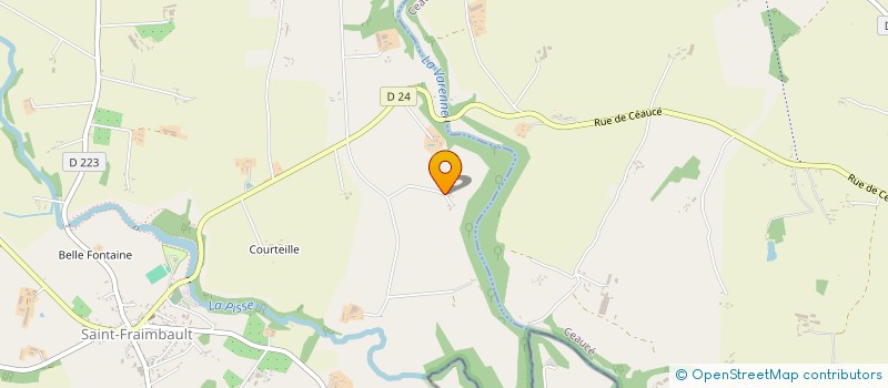 localisation de l'entreprise MADAME AURORE DUVAL à SAINT-FRAIMBAULT