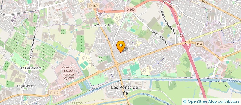 localisation de l'entreprise MADAME AURORE ECKERT à LES PONTS-DE-CE